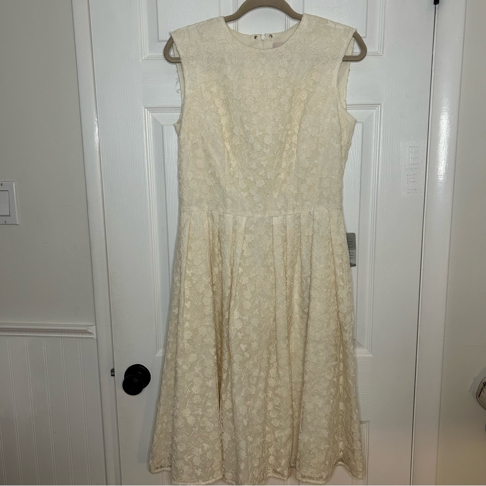 Gal Meets Glam Altered Amelia Embroidered Fit & Flare Dress